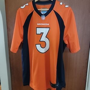 Nike Russell Wilson Denver Broncos NFL Men's Orange On-Field Game Day Jersey (M)